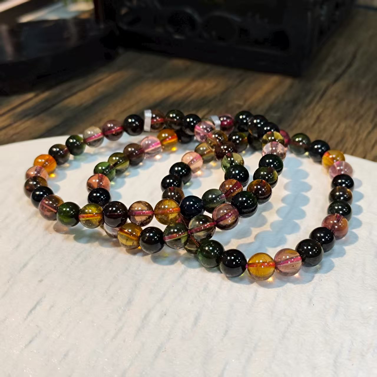 【书记甄选】碧玺单圈手链 多样式发一件 约7mm  GLB263