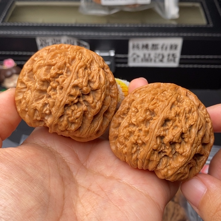 文玩核桃把件49粗筋高桩