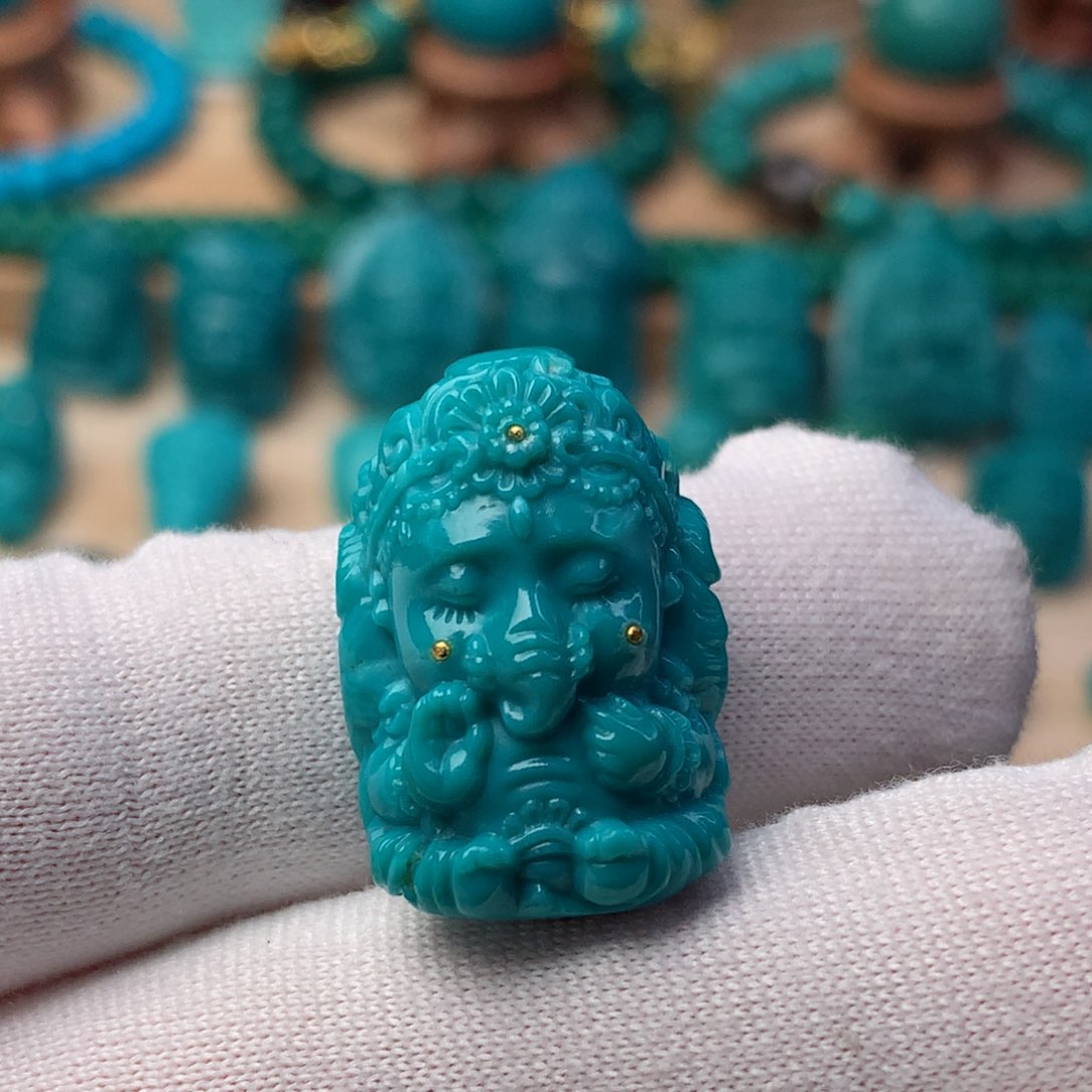 绿松石珠宝奇石未镶嵌17.5m m