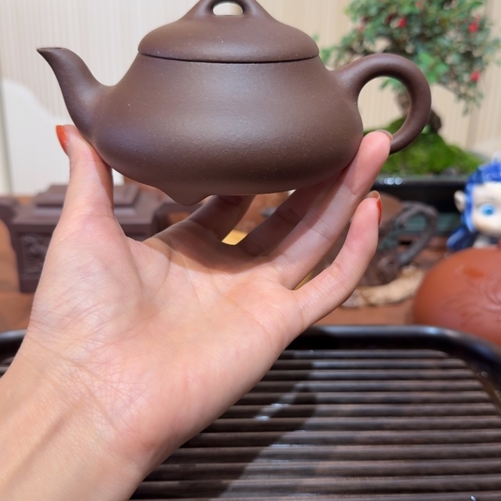 F***k紫砂茶壶汉棠石瓢老紫泥带矿活动