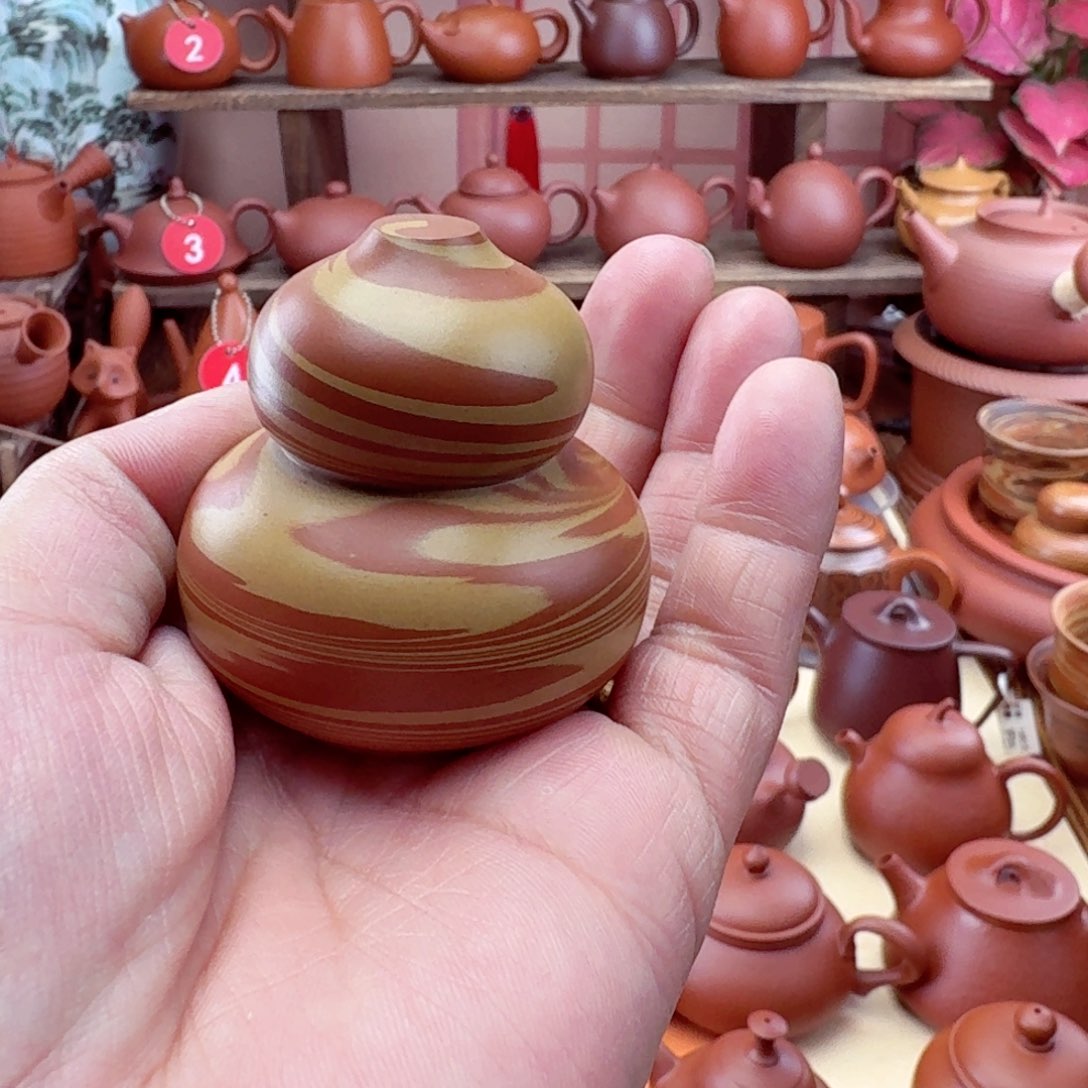 紫砂茶壶搅泥盖置1个