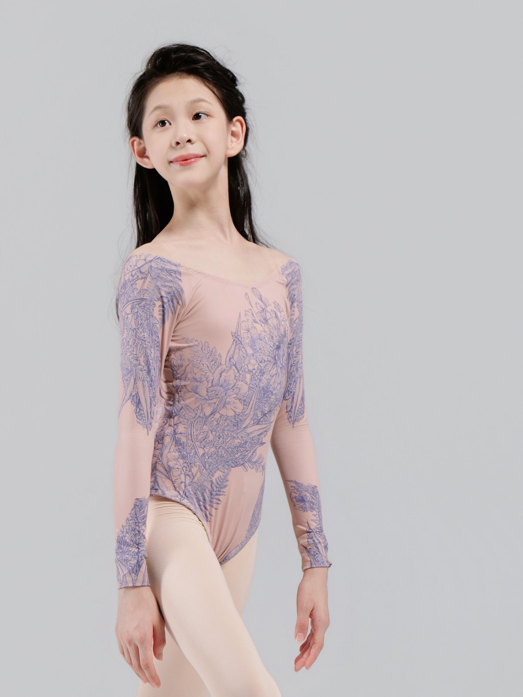 【绽放】进口面料 高弹抑菌 芭蕾舞长袖体服 瑜伽服 训练服