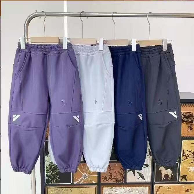 秋冬新款男童女童休闲时尚百搭加厚加绒保暖裤