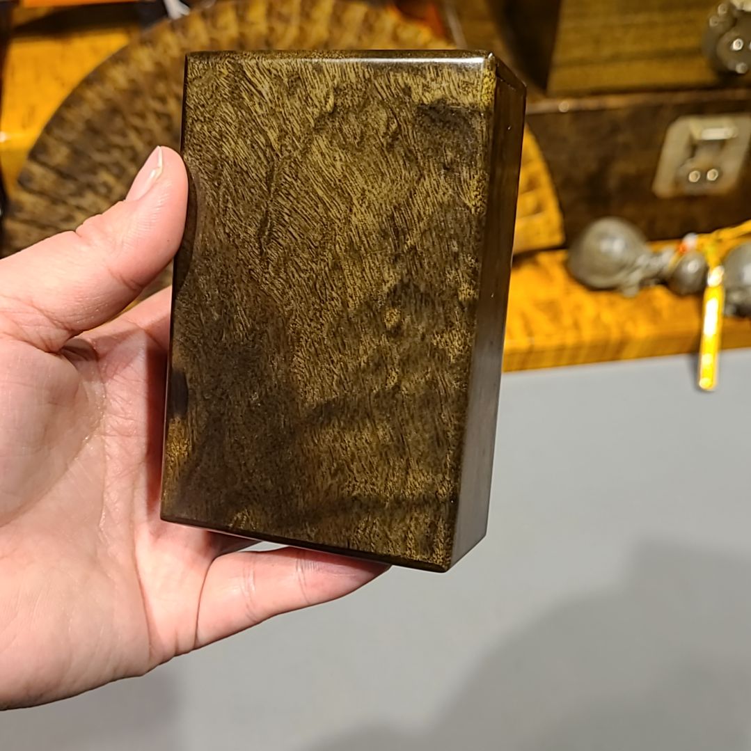 楠木乌木金丝楠木烟盒粗支