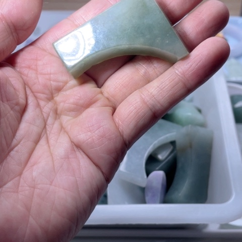 翡翠裸石翡翠玉料