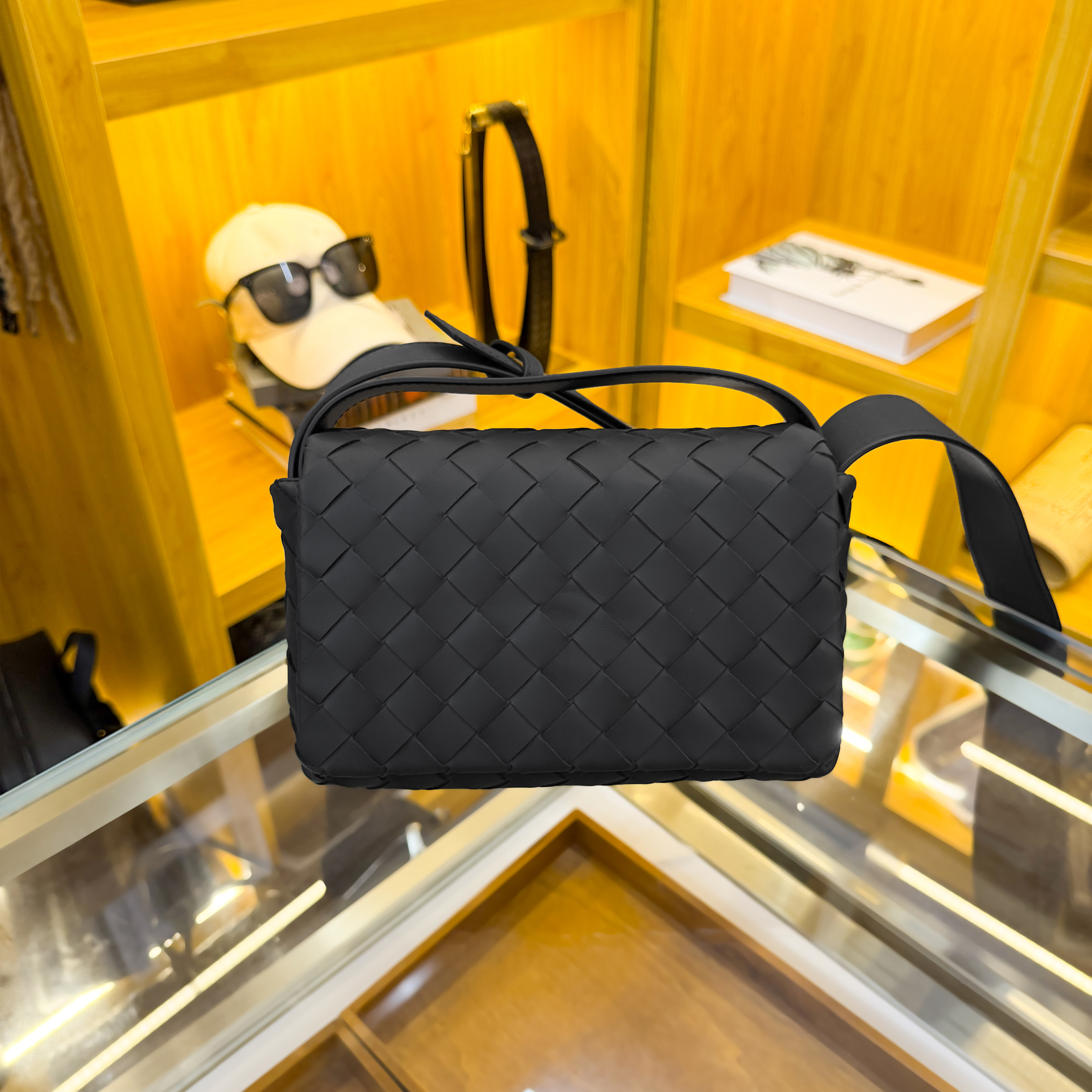 BVZOSOT VOLUME头层胎牛皮纯手工编织可手拎单肩包斜挎包时尚百搭