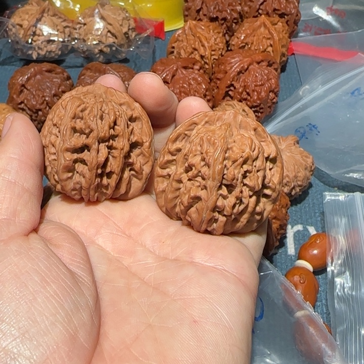 豹***豹吊坠文玩核桃42房山楼