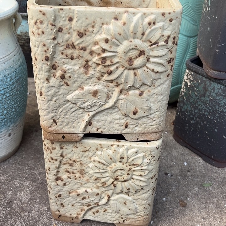 紫砂茶碗复古两个口径19高度19