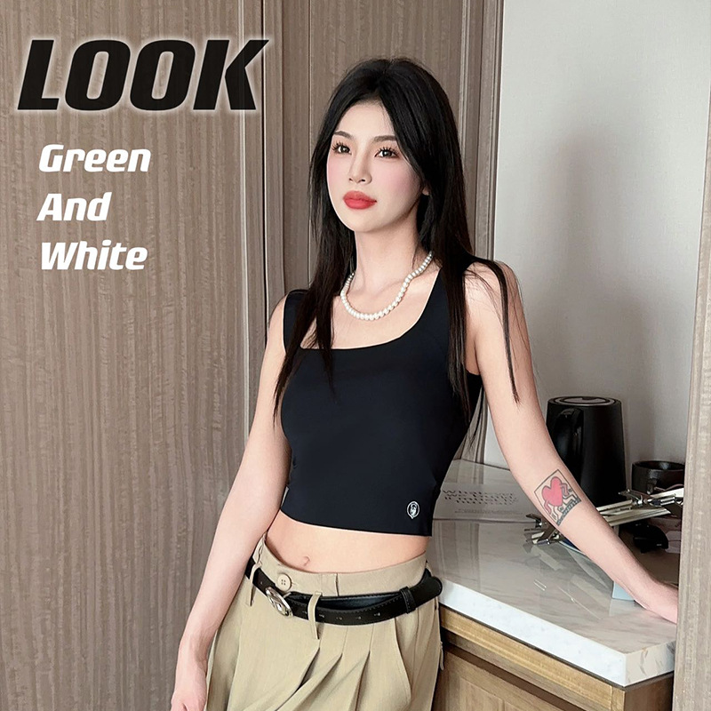吊带打底小背心女夏季短款美背无袖上衣女内搭辣妹外穿通勤33