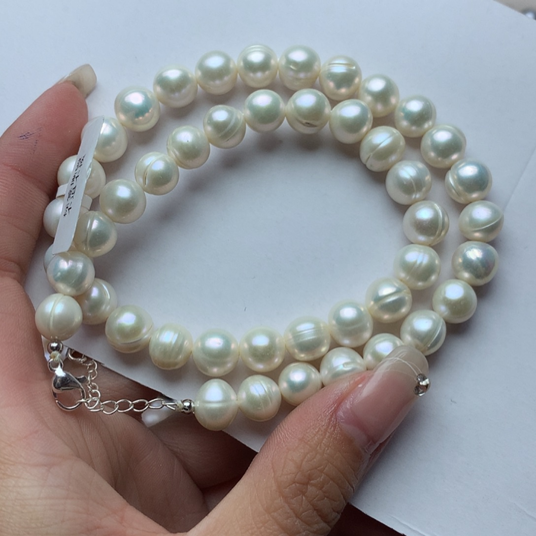 淡水珍珠9-10未镶嵌x21项链