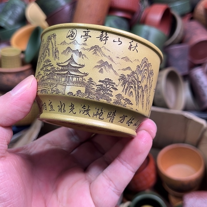 紫砂茶杯全手工紫砂主人杯