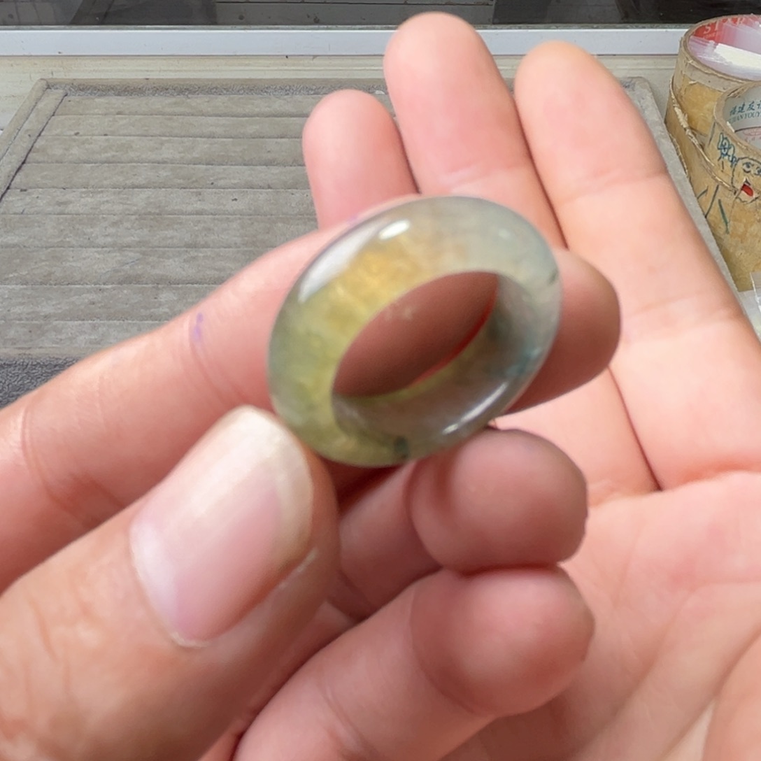 定制翡翠未镶嵌圈口18