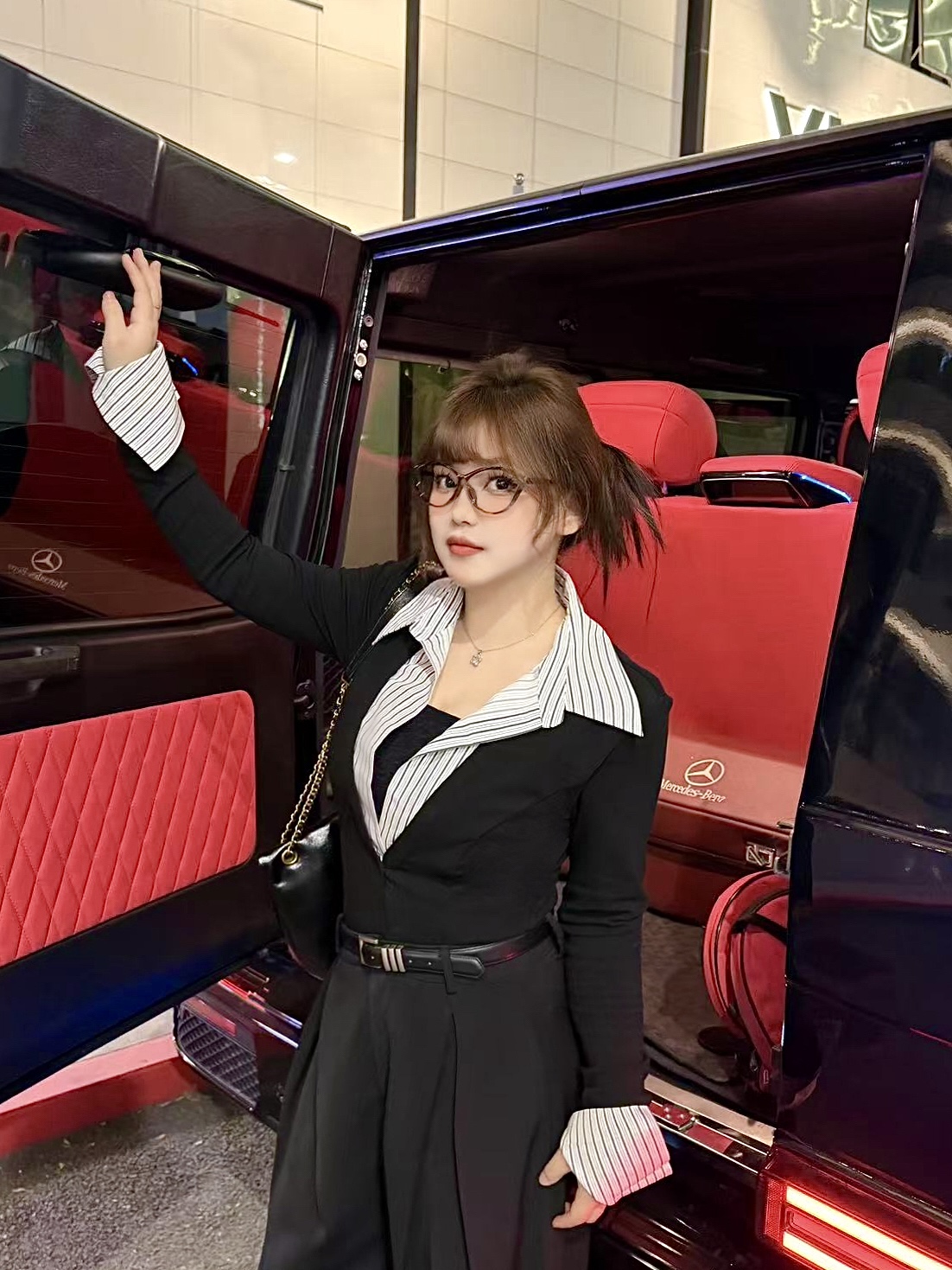 【胖丫丫】大码2025秋季新款休闲衬衫领长袖上衣高智感通勤女