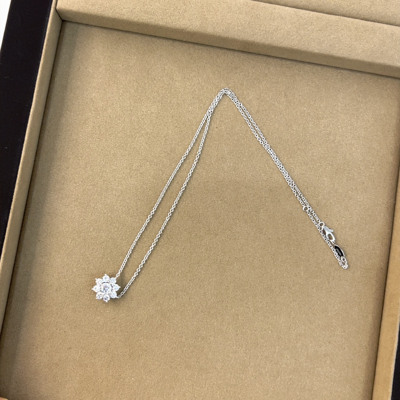 铜合金合成锆石项链 【高】大公子太阳花项链闪闪M1148