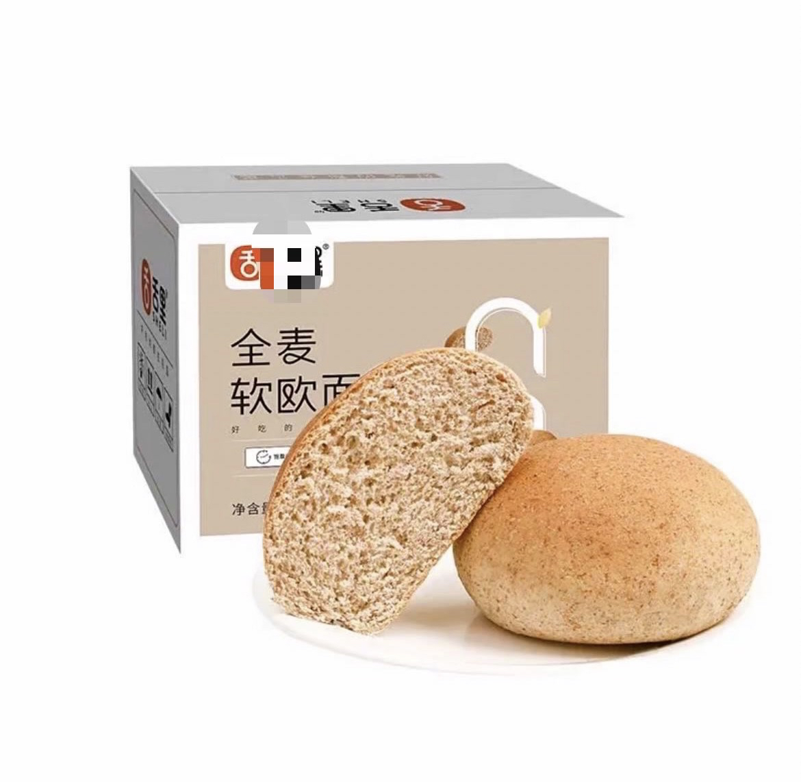 800克全麦软欧面包1箱日期到2月29