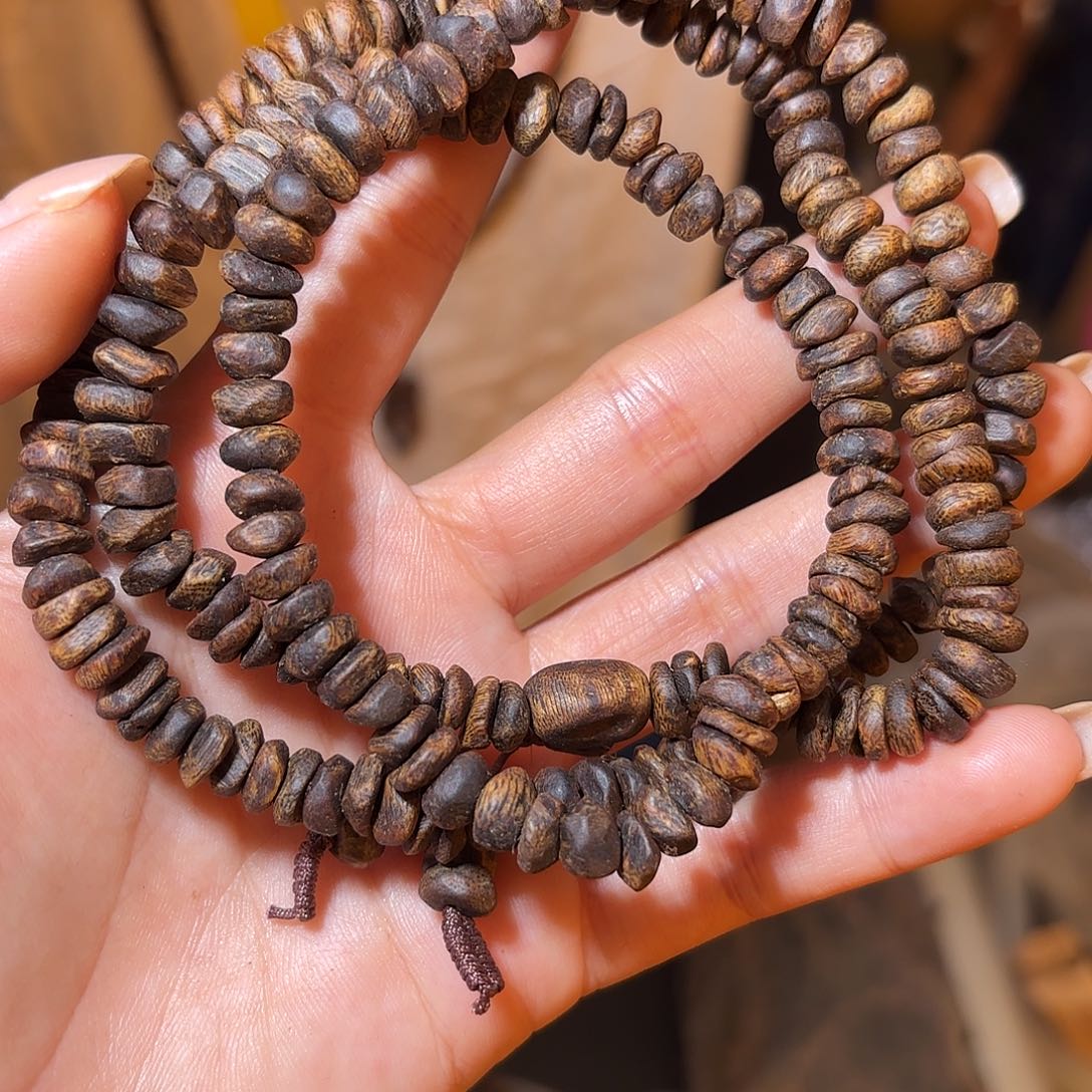 手串沉香奇楠沉香沉水包壳多圈29克➕