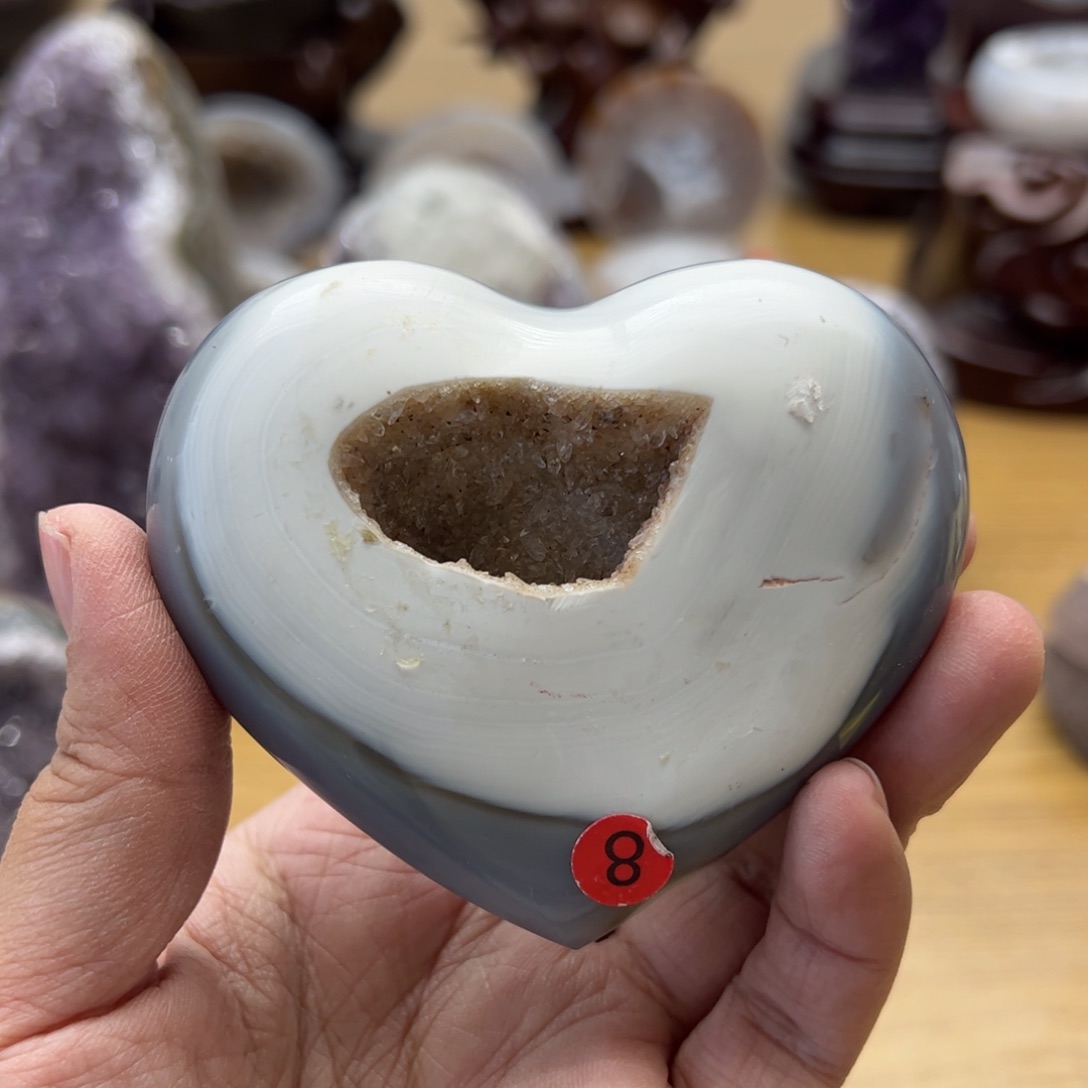 水晶水晶无镶嵌未镶嵌爱心8