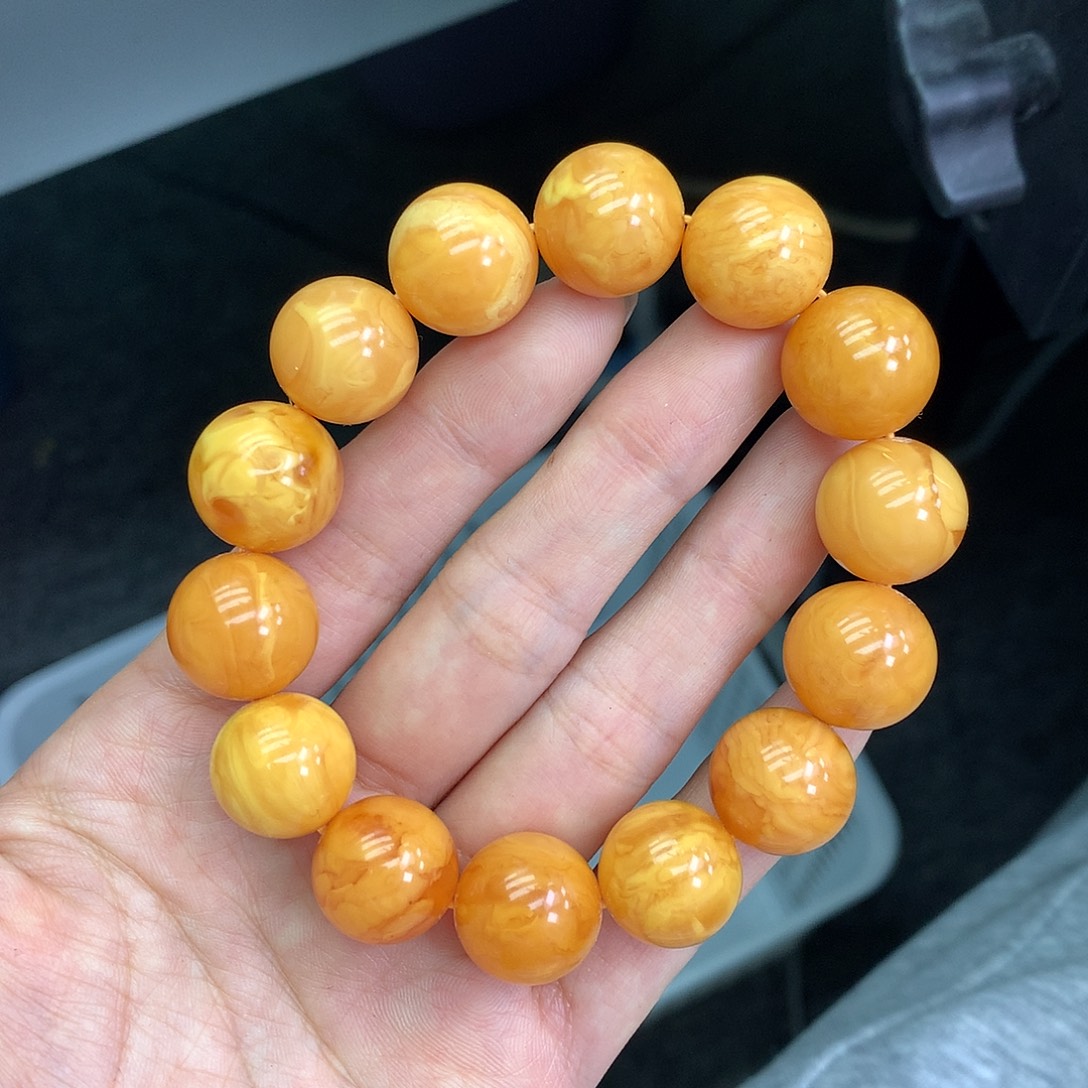 心****琥珀未镶嵌珠宝奇石16mm➕