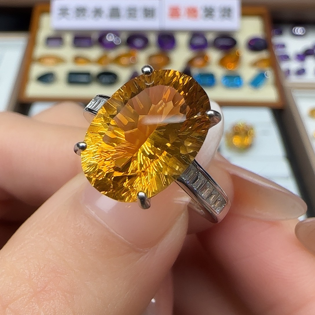 谜***子水晶珠宝半成品银S925镶嵌G 6