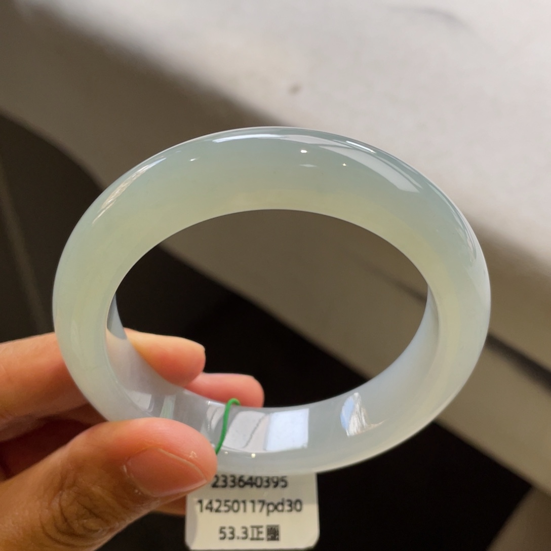 翡翠未镶嵌手镯冰胶淡晴底手镯【强推】