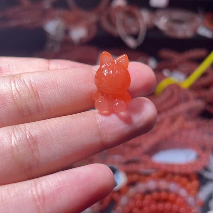 南红玛瑙未镶嵌拉布布1041打孔备注