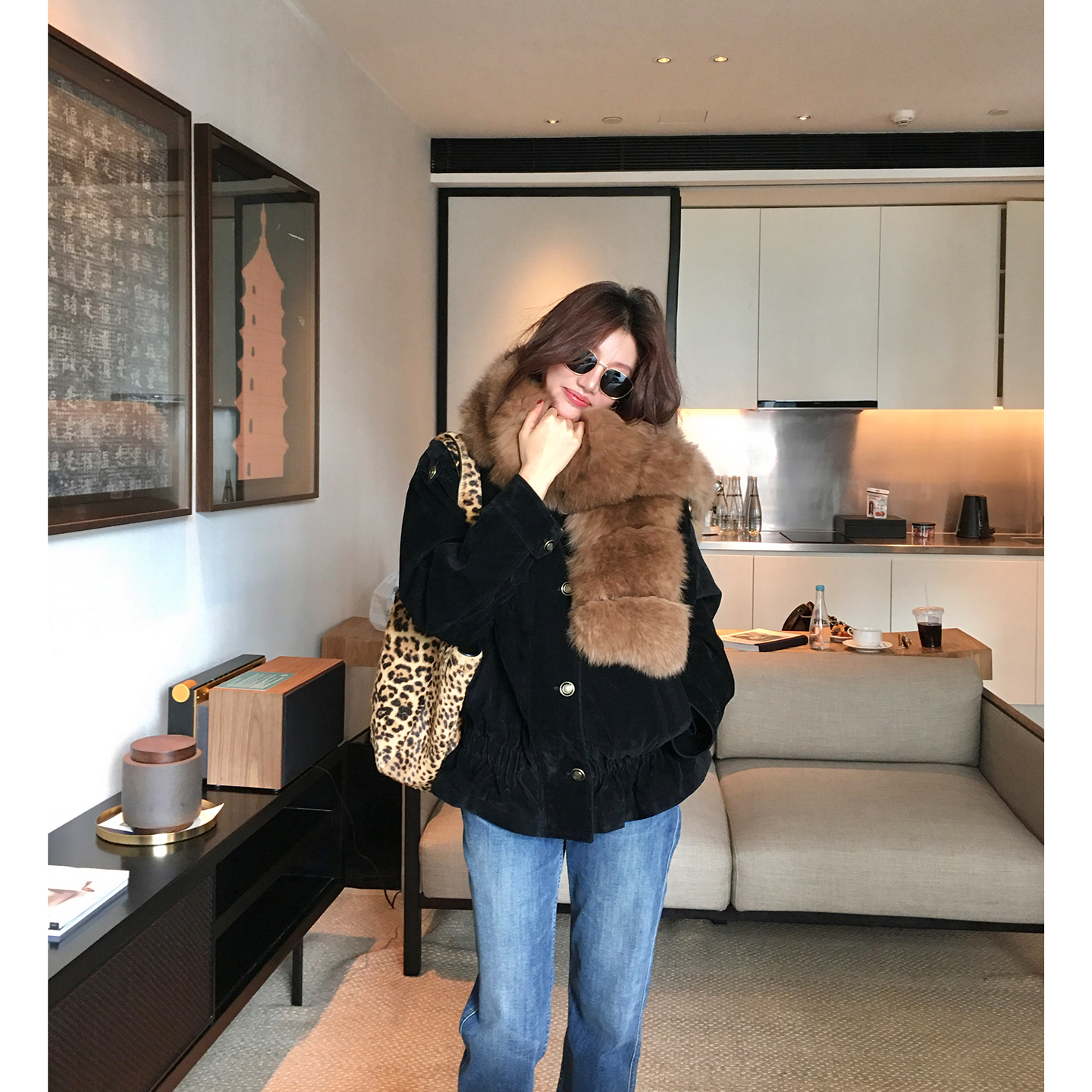 【ALONESAVOR】龍喜儿 中古印记 基础90白鹅绒羽绒服夹克外套Q083