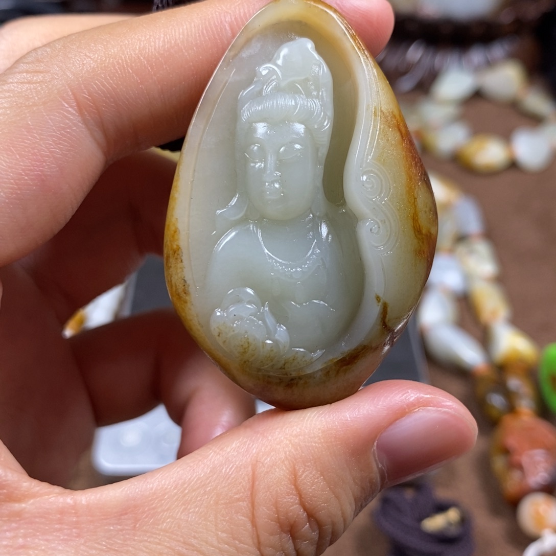 和田玉未镶嵌挂件