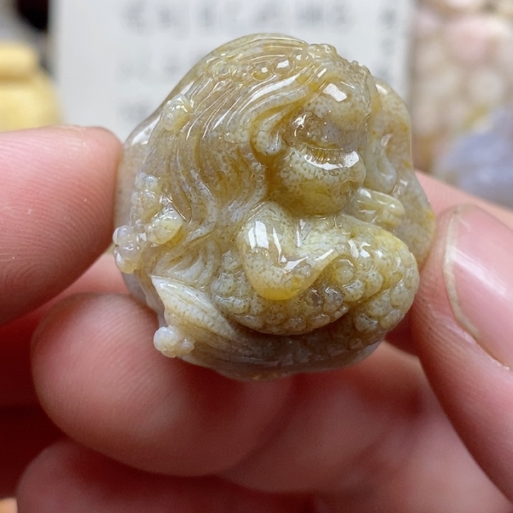 颈饰未镶嵌硅化珊瑚（珊瑚玉）小