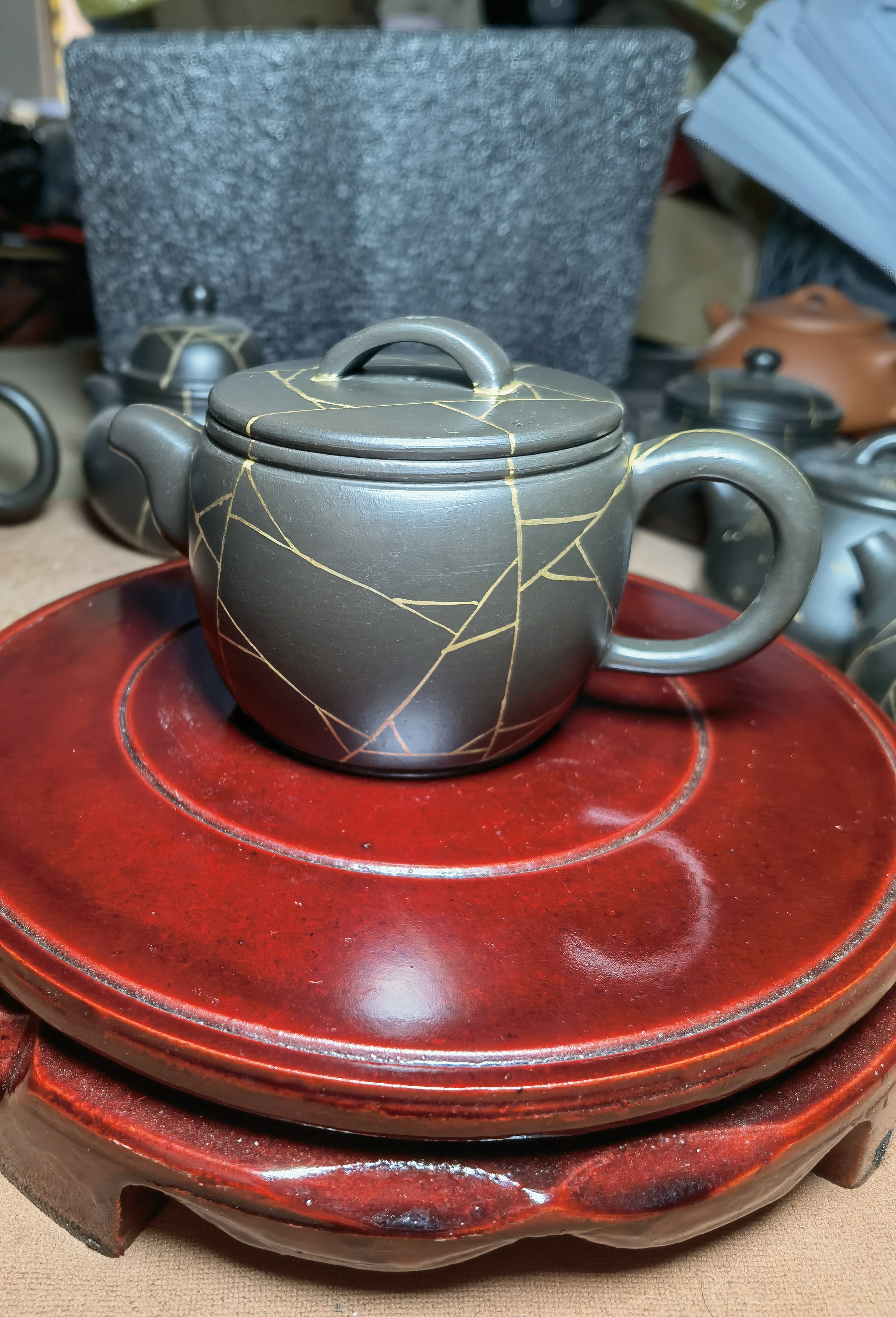 冰纹汉瓦壶-180cc（H0208）