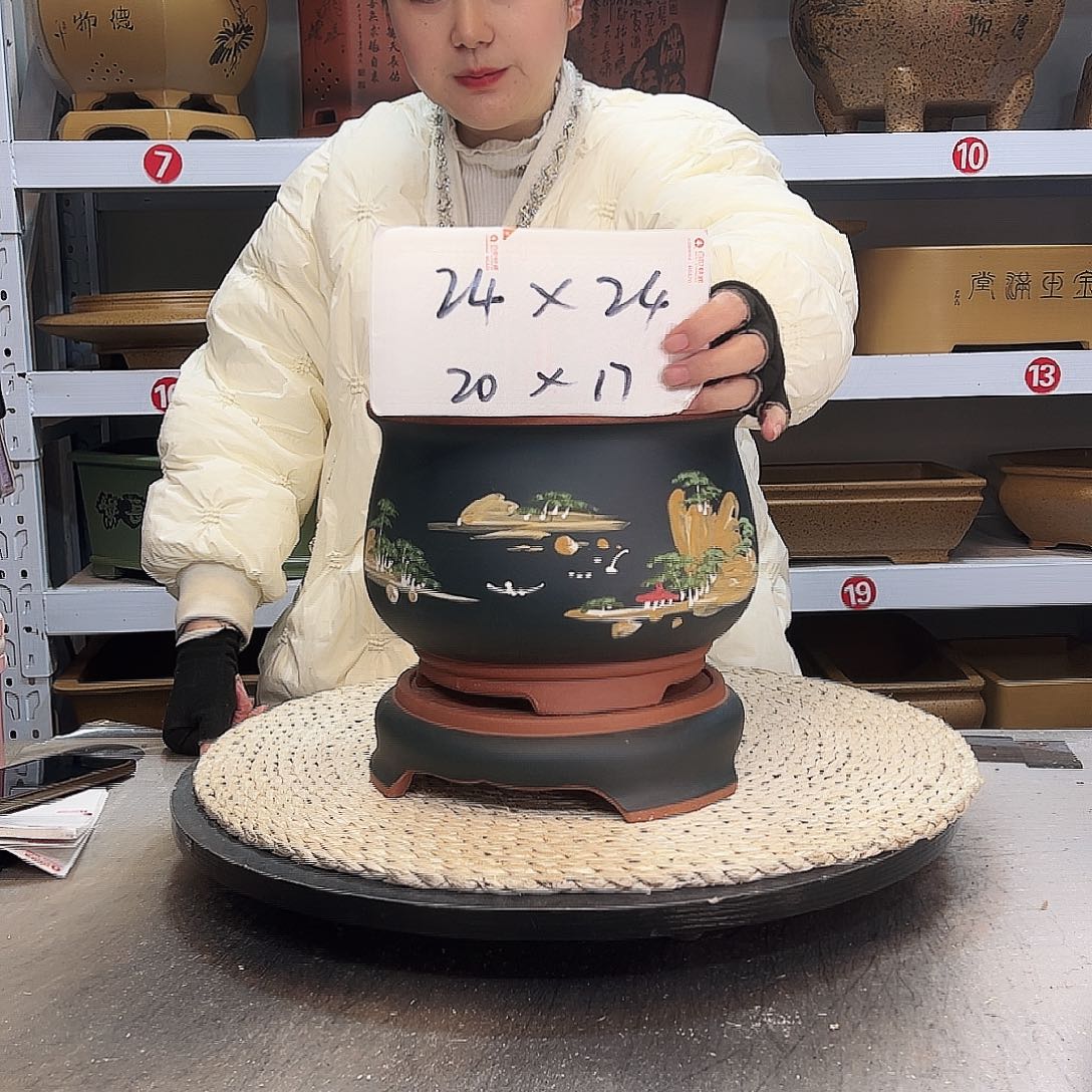 紫砂花盆紫砂花盆