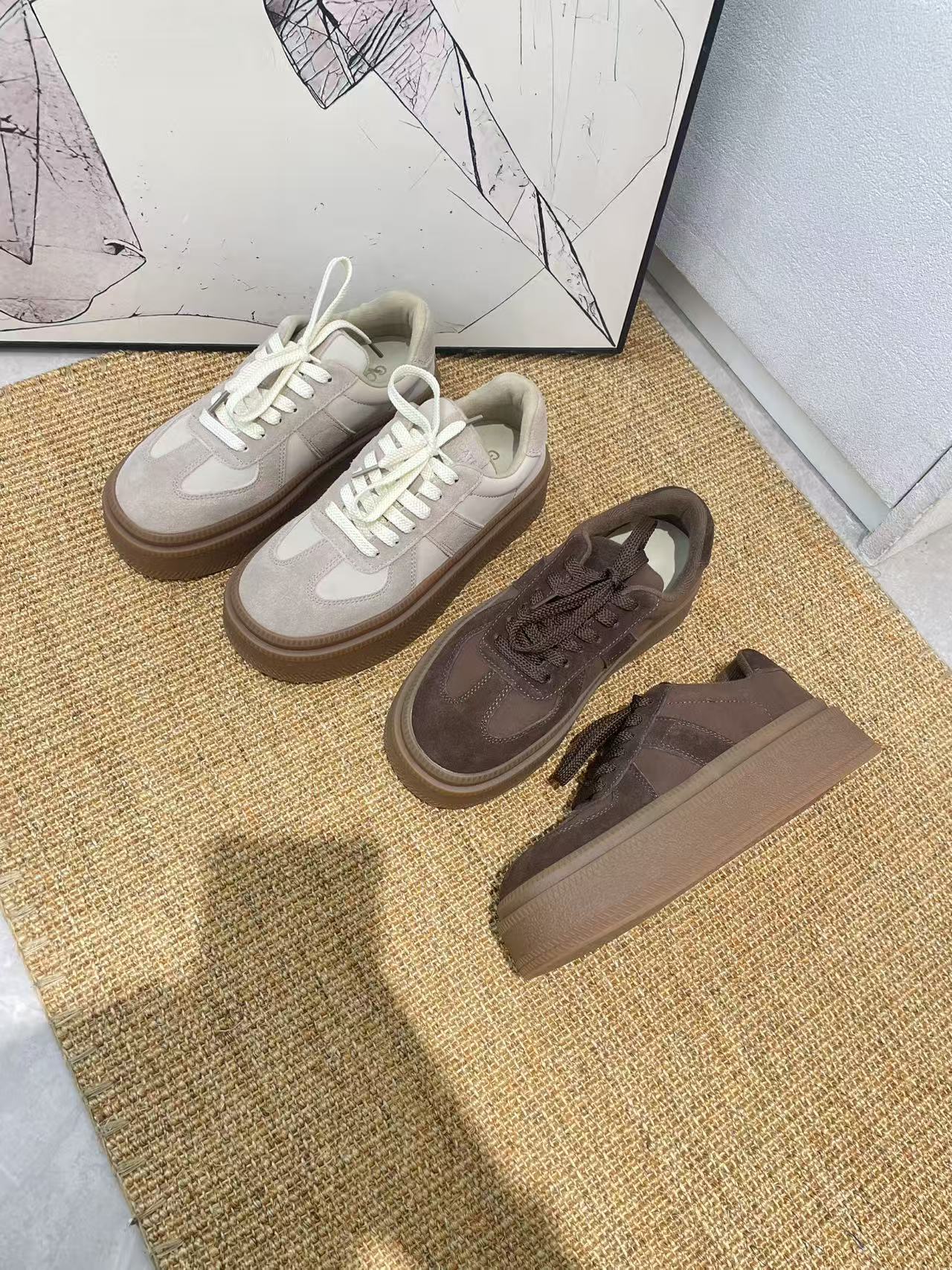 增高圆头厚款深口中跟时尚休闲鞋短靴加绒休闲鞋韩版25922