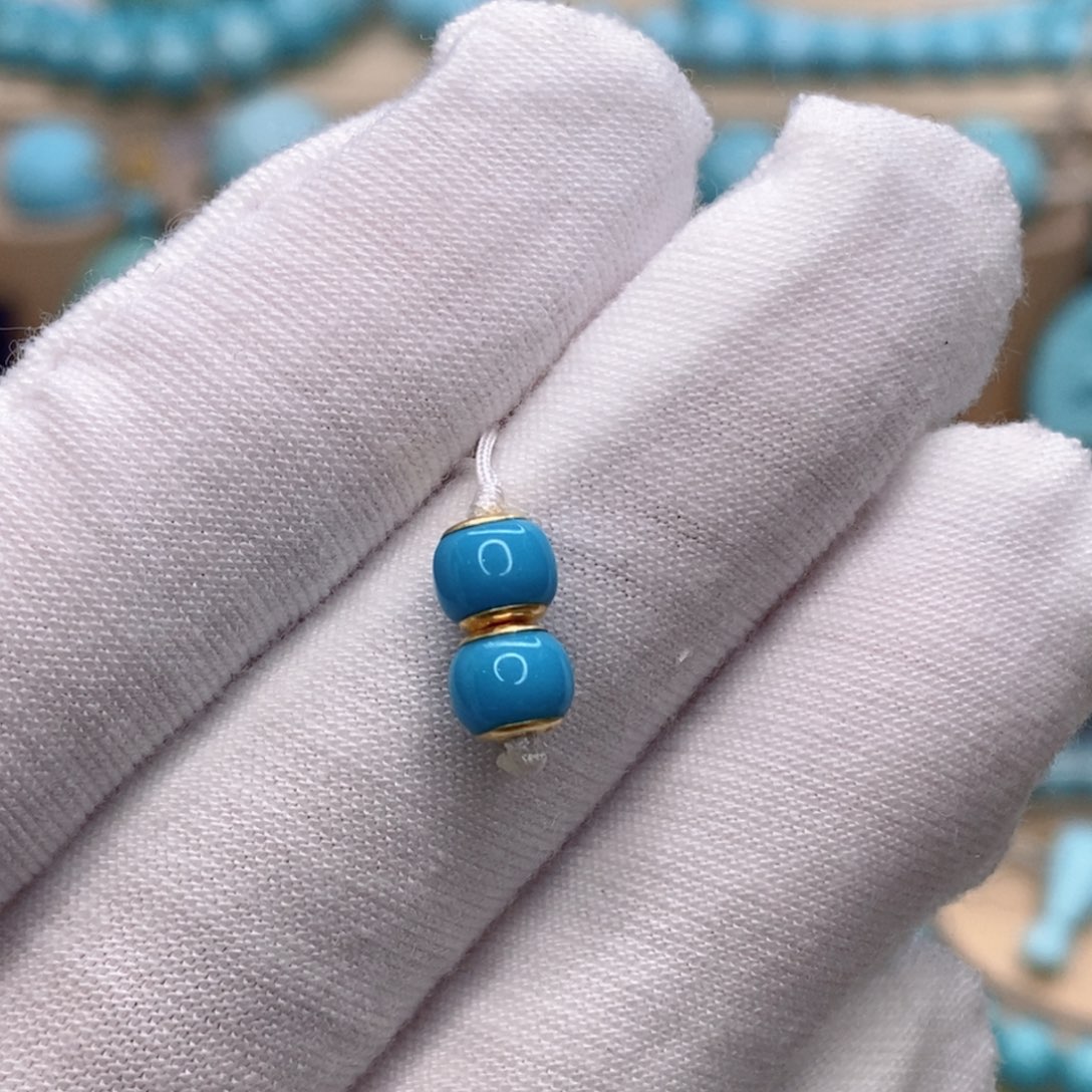 绿松石未镶嵌珠宝奇石5.4mm