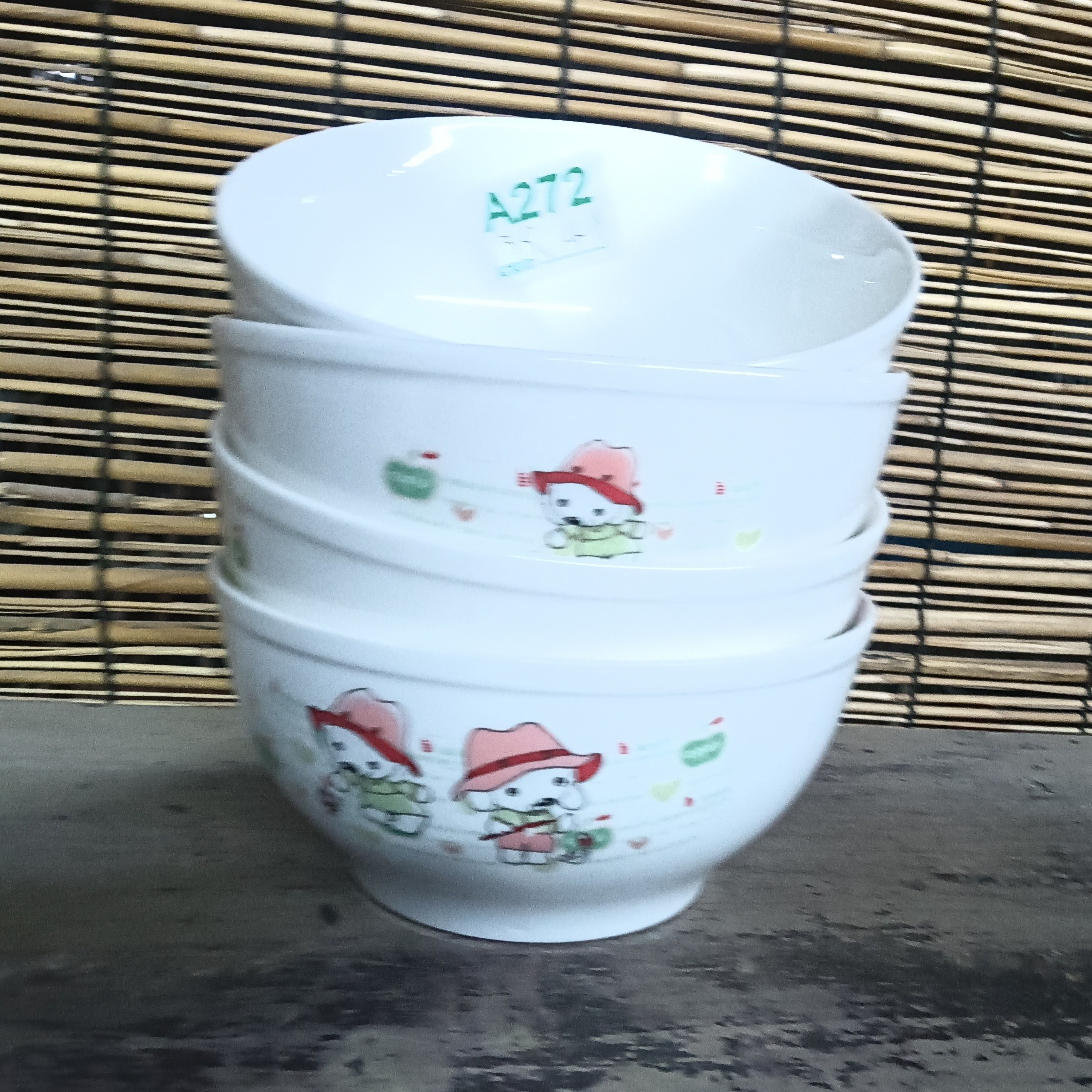 磁州窑日用陶瓷陶瓷陶瓷碗4个