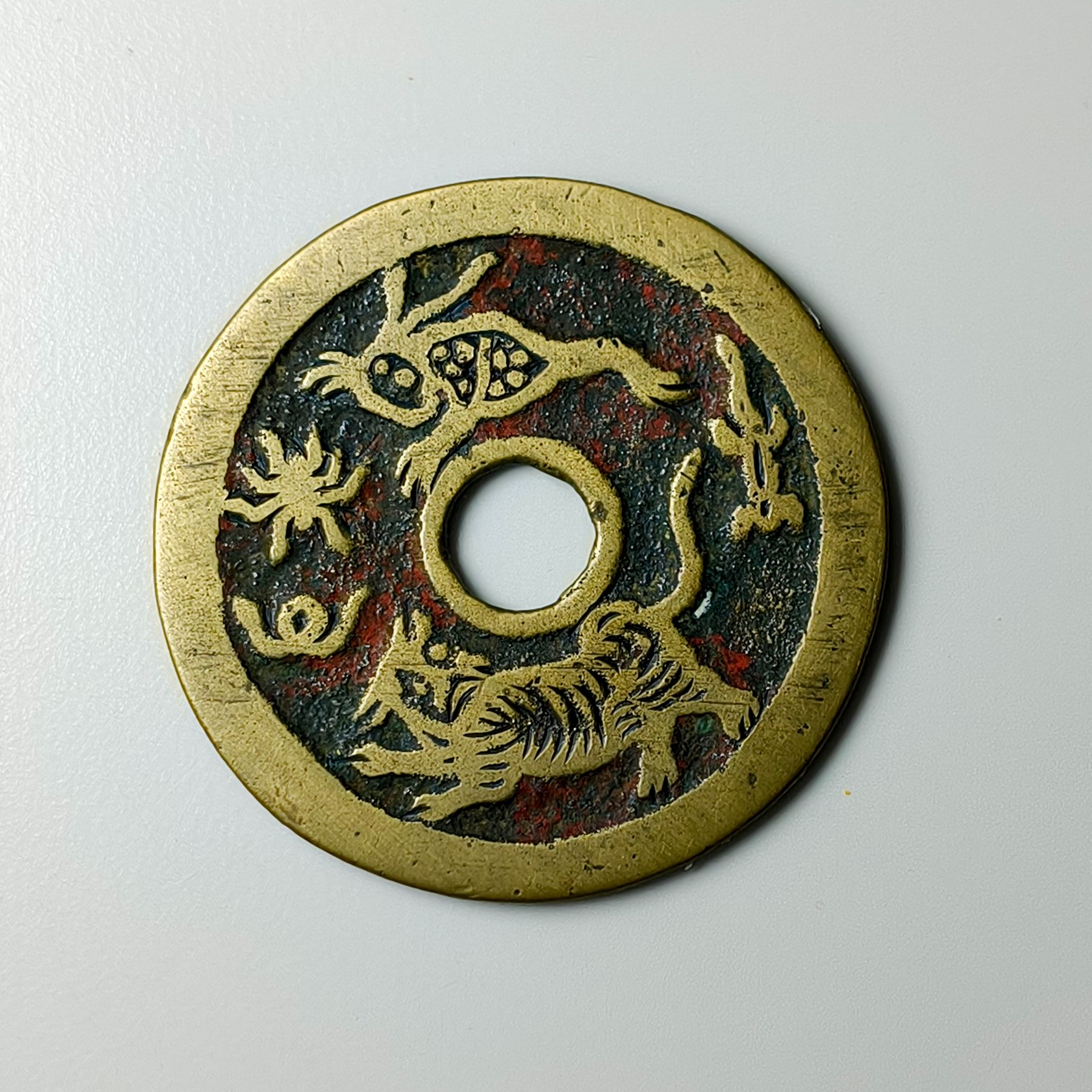 清代驱邪降福背五毒SG1091