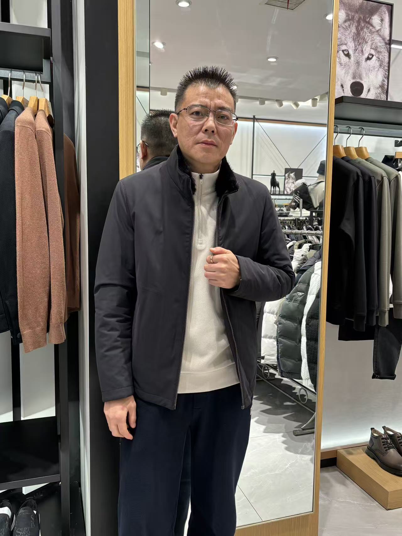 Septwolves/七匹狼23年冬季可脱内胆尼克服（3136）