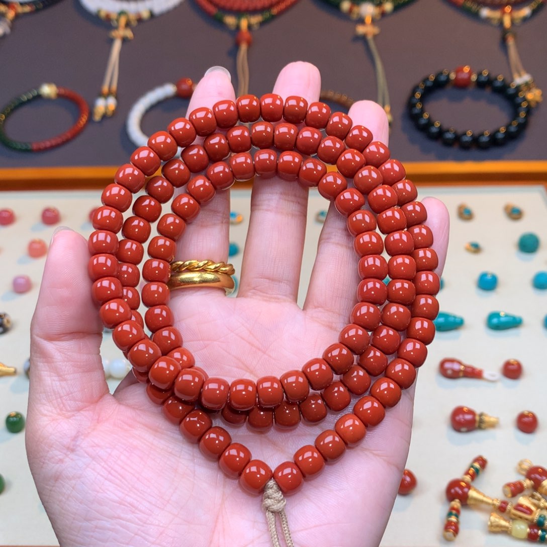 南红玛瑙未镶嵌颈饰