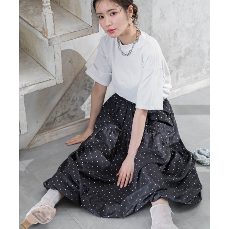 【Montendre】 夏季新款 V 百搭长款百褶裙时尚显瘦半身裙