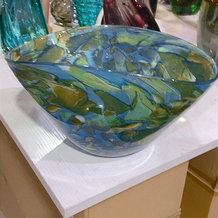 无铅玻璃琉璃花瓶高15口30