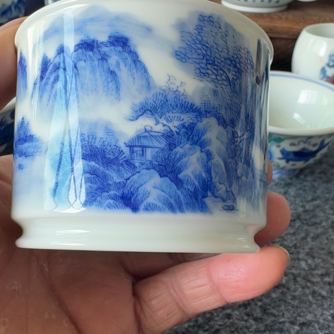 烟***南现代景德镇陶瓷手绘茶具