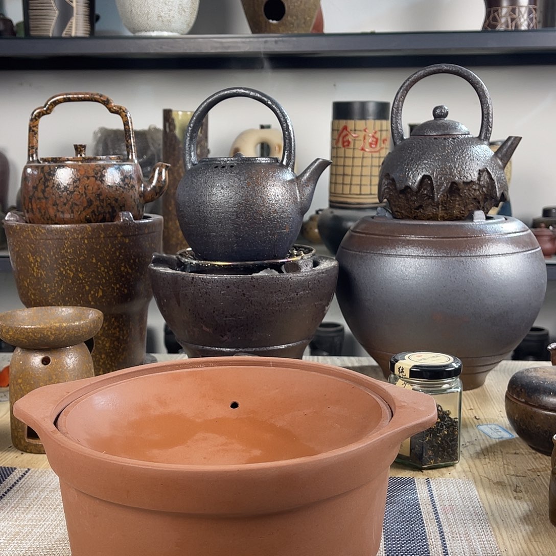 紫砂粗陶实用砂锅