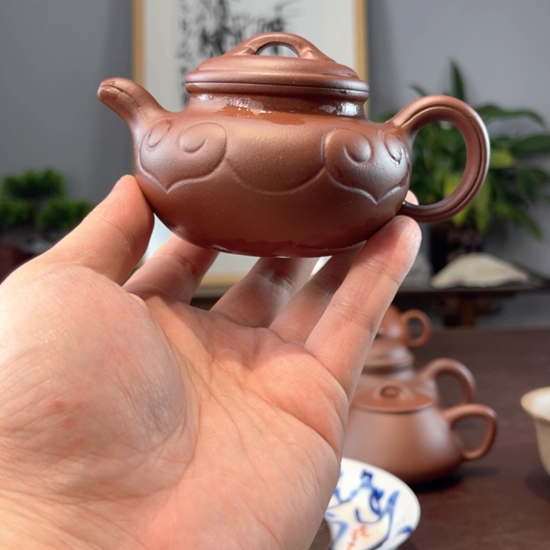 五***+茶壶紫砂半手紫泥