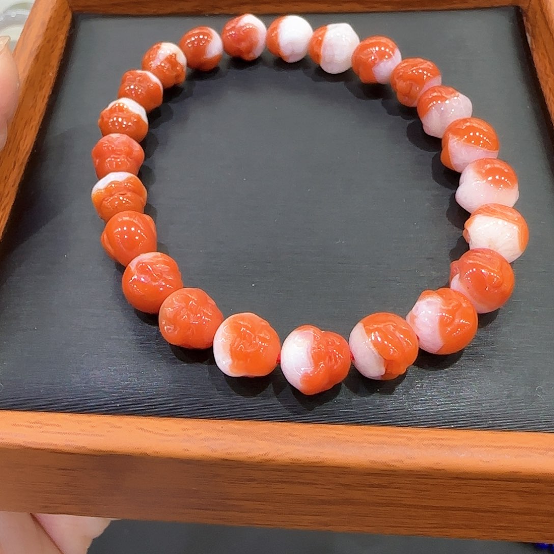 未镶嵌南红玛瑙手串