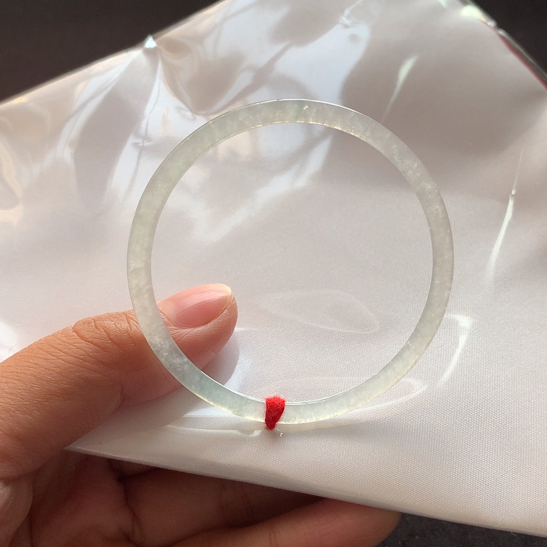 翡翠未镶嵌手镯50完美