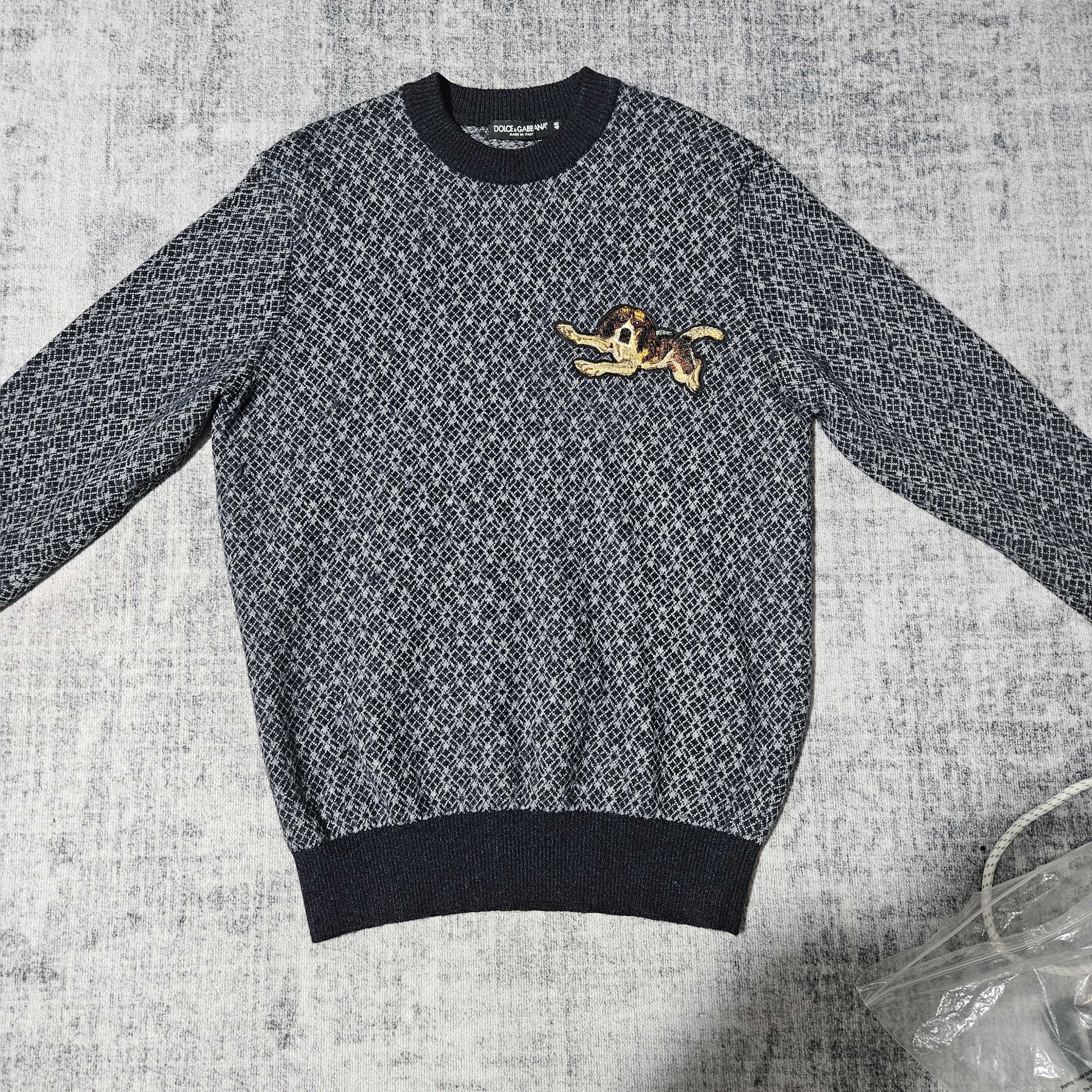 DOLCE&GABBANA杜嘉班纳小狗刺绣毛衣40881