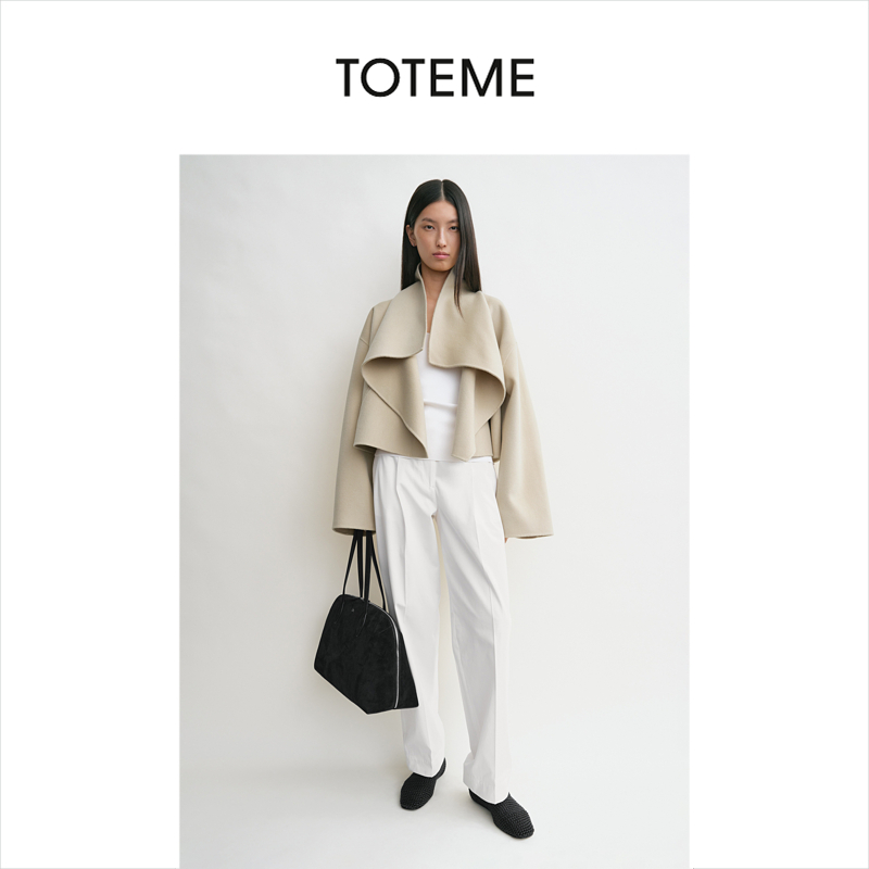 TOTEME女装经典羊毛双面短款廓形夹克外套