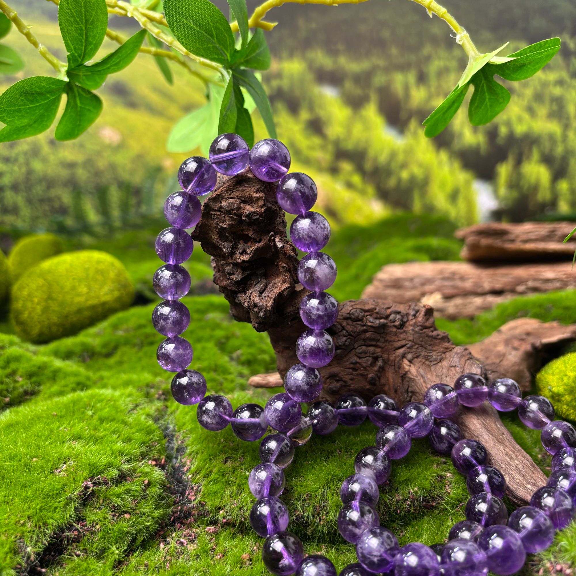 【奶爸珠宝】738 紫水晶单圈手串多样性发其一