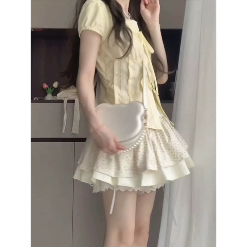 夏季女装时尚套装女2025年新款显高时尚小个子穿搭夏日多巴胺一整