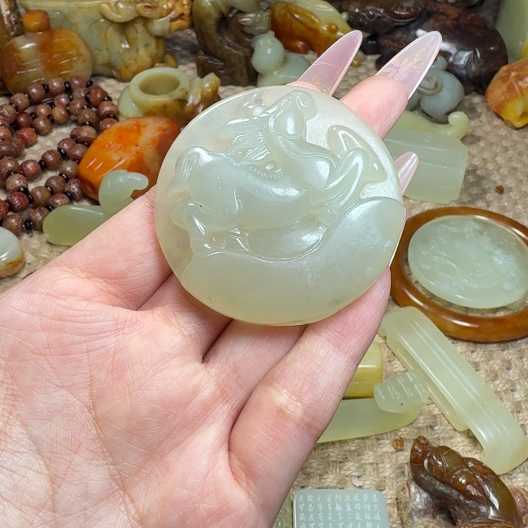 白玉菩提吊坠挂件