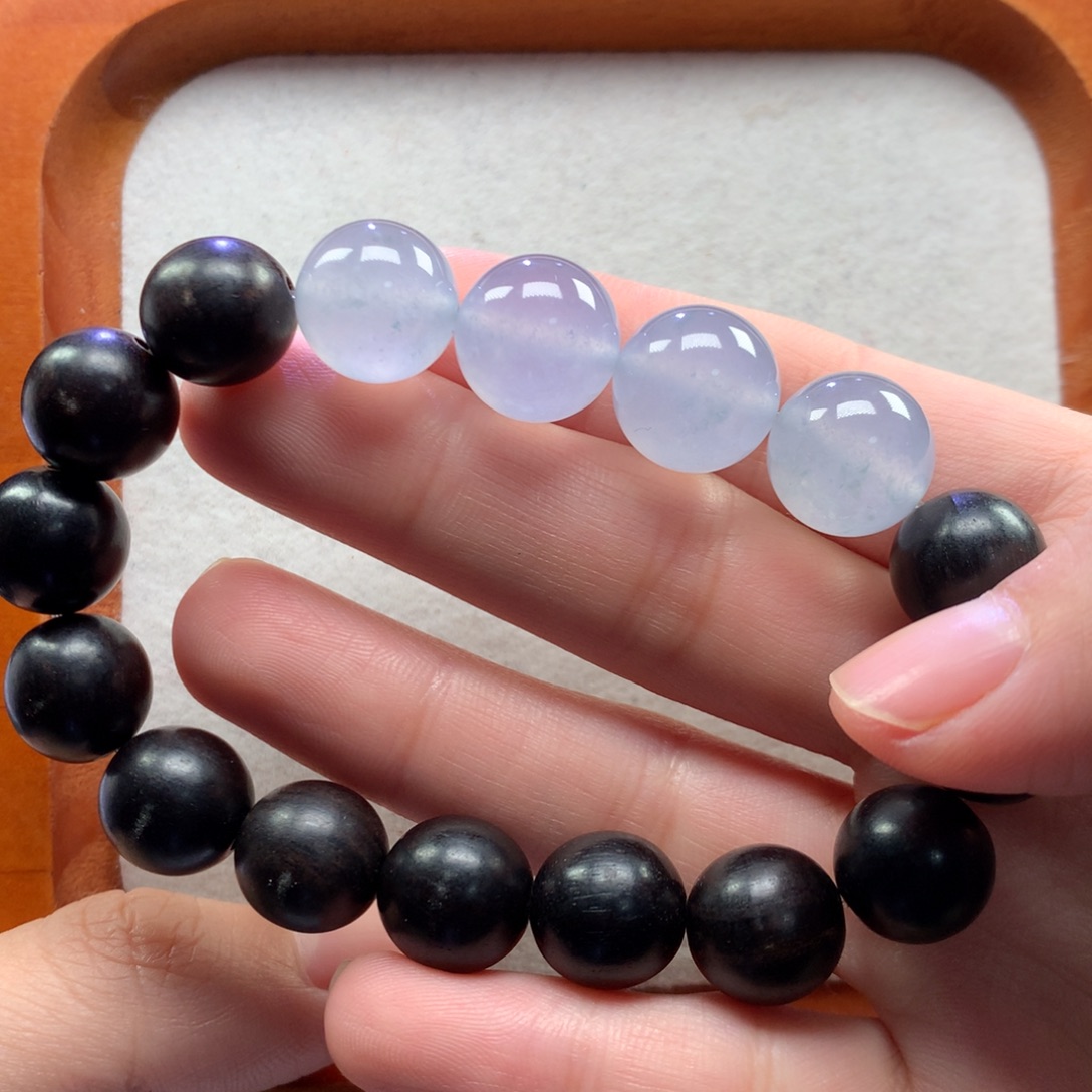 翡翠未镶嵌手链12.7-13mm