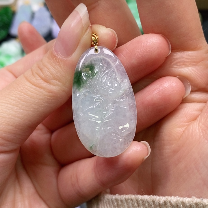 翡翠颈饰未镶嵌夏*吊坠